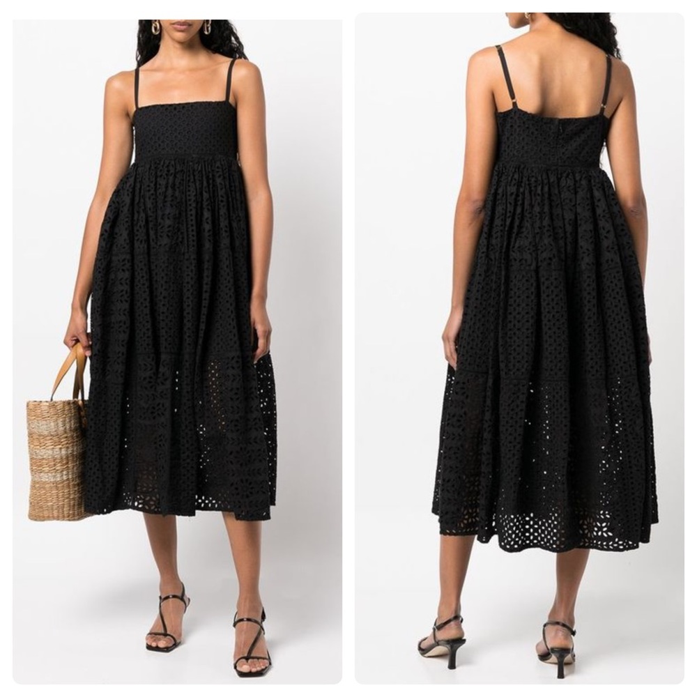 RHODE SAACHI DRESS BLACK SIZE M 100% COTTON (NWT)